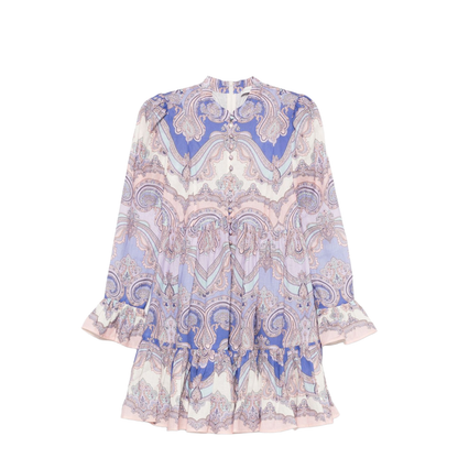 Maxine Printed Linen Mini Dress