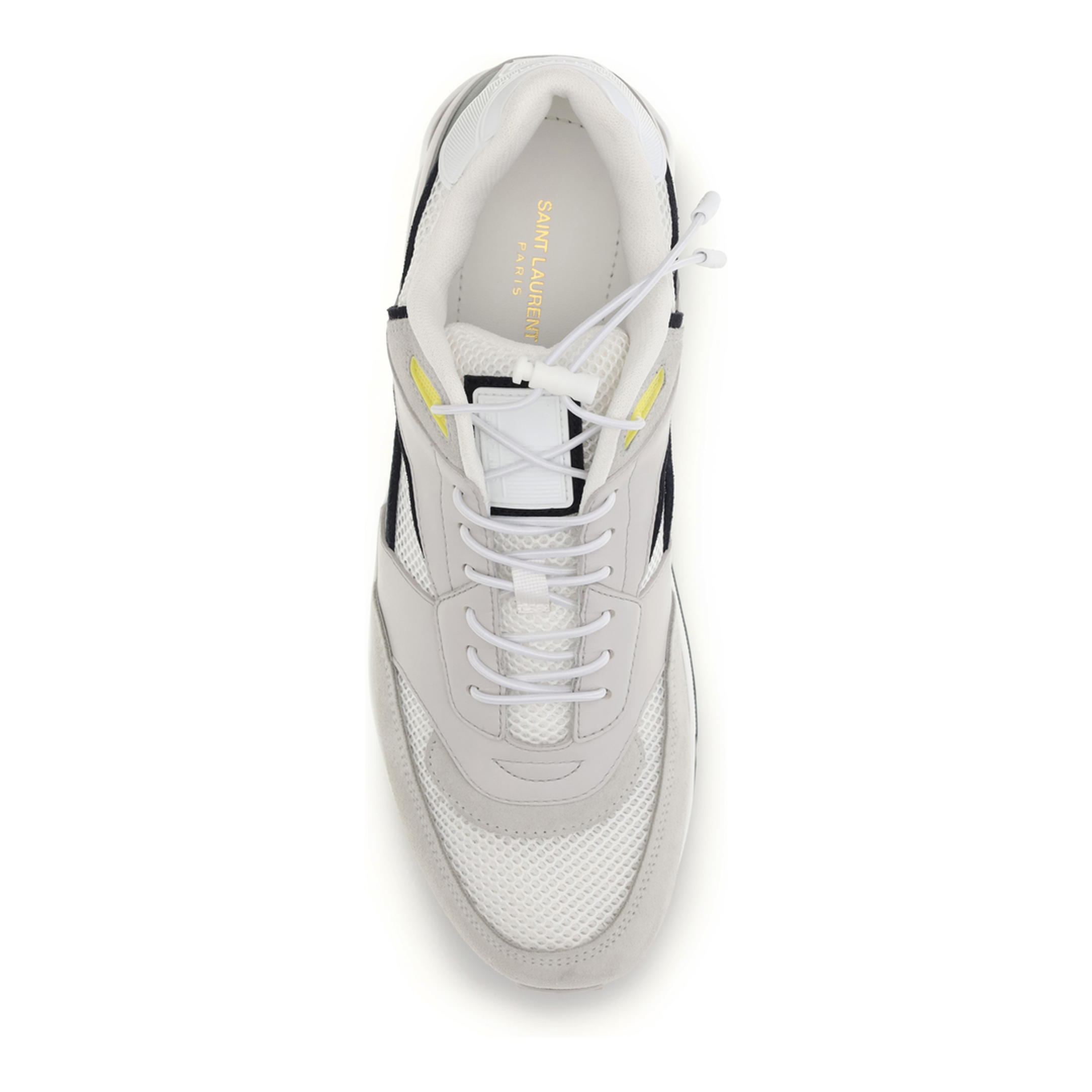 MAYFEYR - Saint Laurent - Smooth Leather And Suede Bump Sneakers - 862577AAGB7