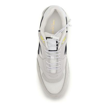 MAYFEYR - Saint Laurent - Smooth Leather And Suede Bump Sneakers - 862577AAGB7