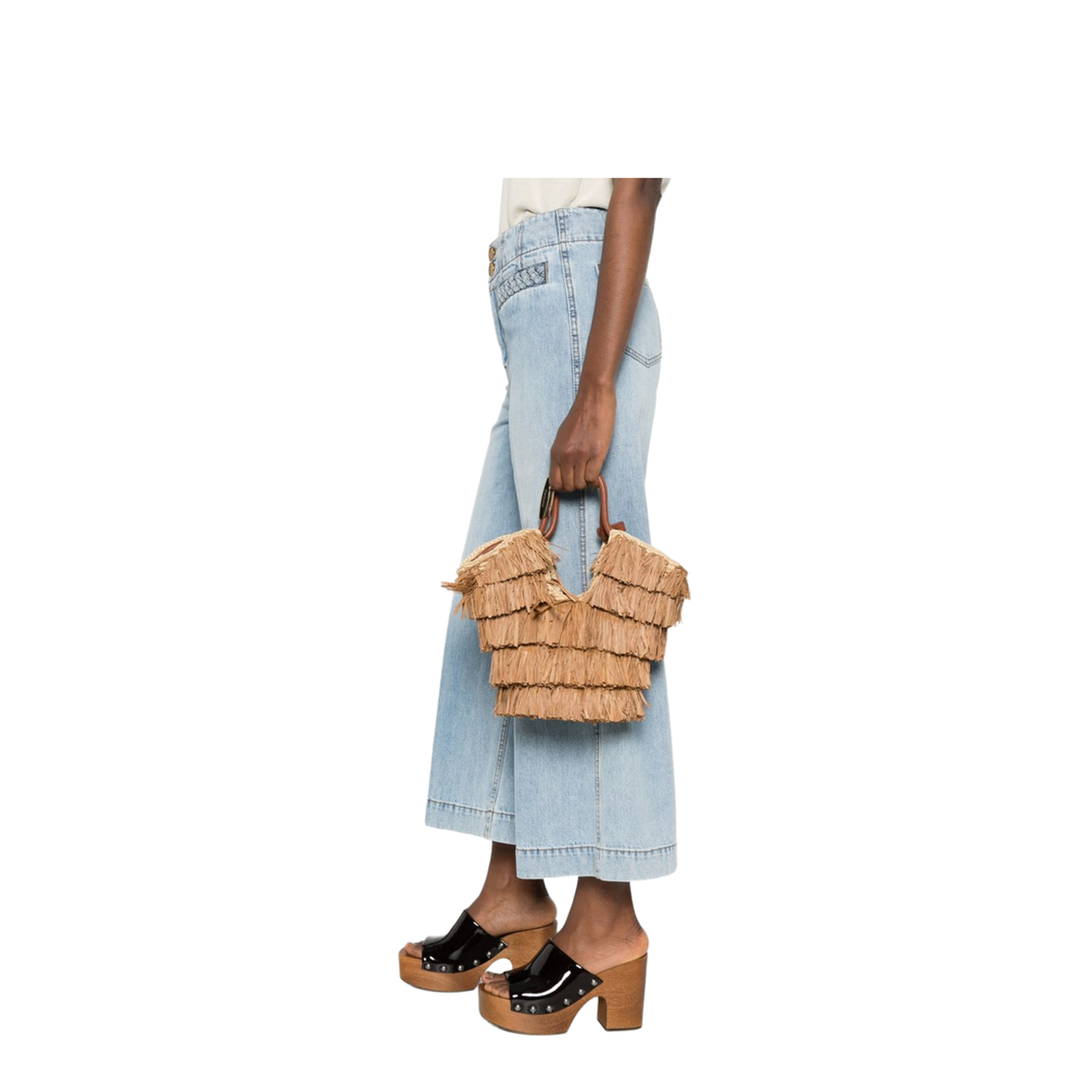 Goldentime Fringed Tote Bag