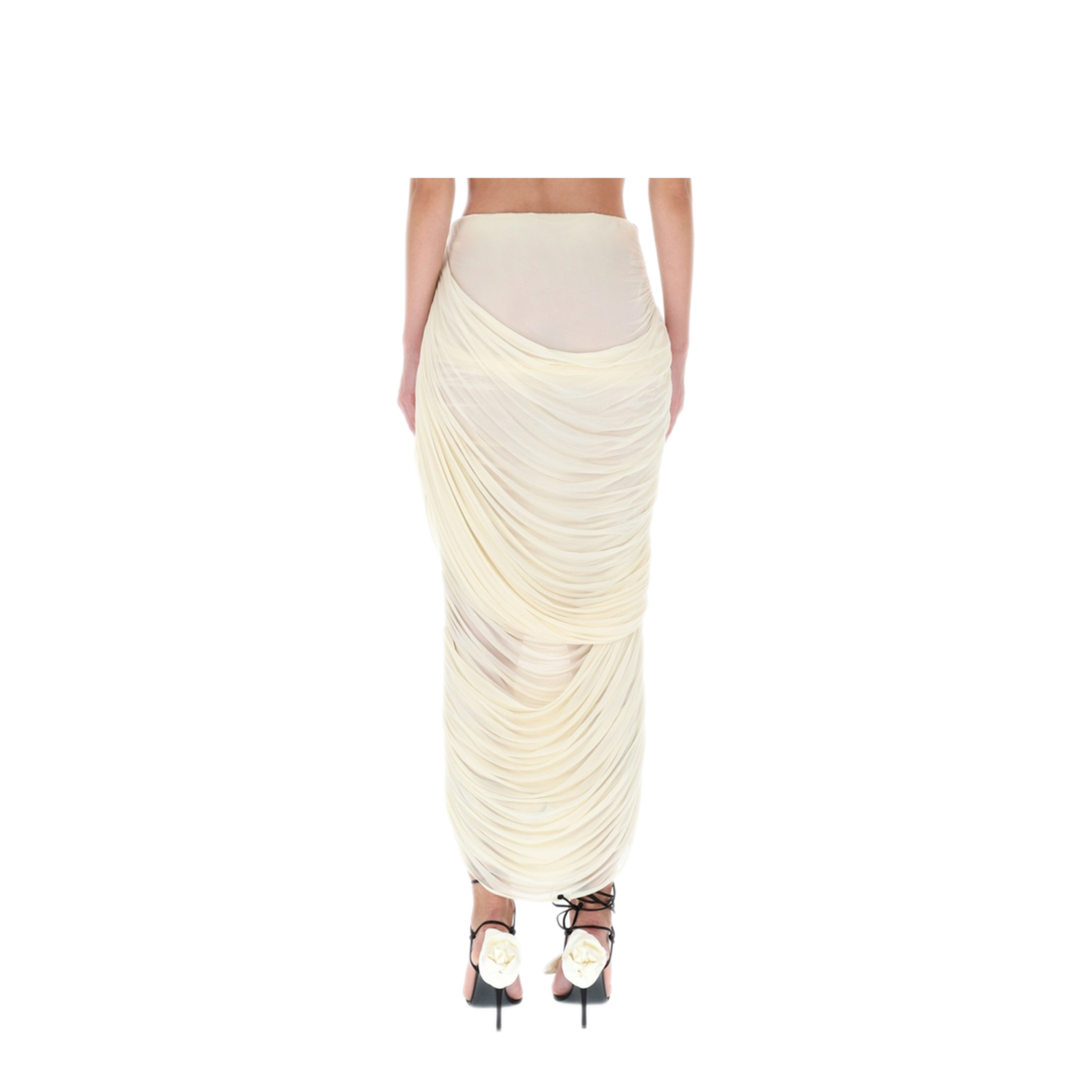 MAYFEYR - Magda Butrym - Draped Midi Skirt - 234925BEIGE