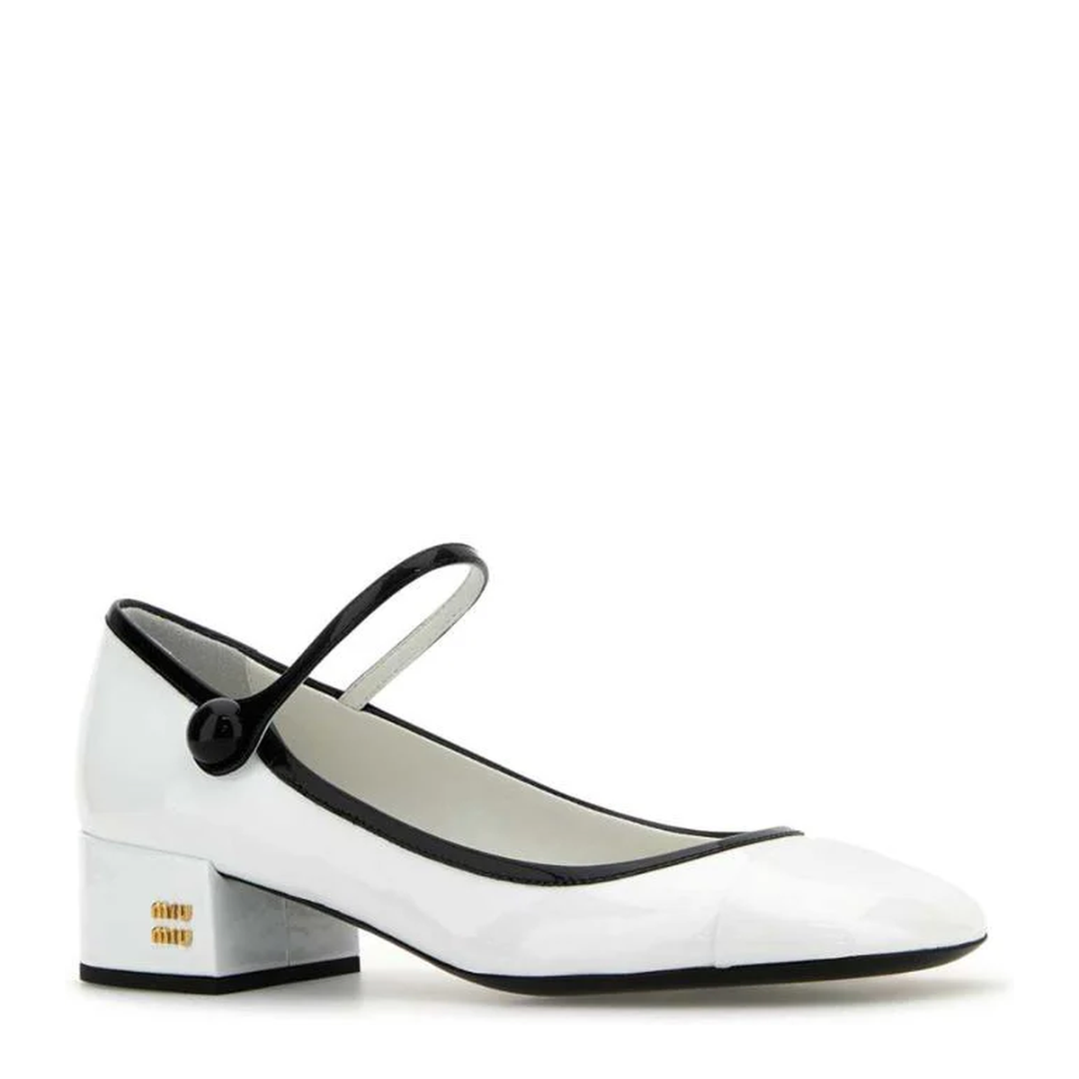 MAYFEYR - Miu Miu - White Leather Pumps - 5I435EFA03506EF0964