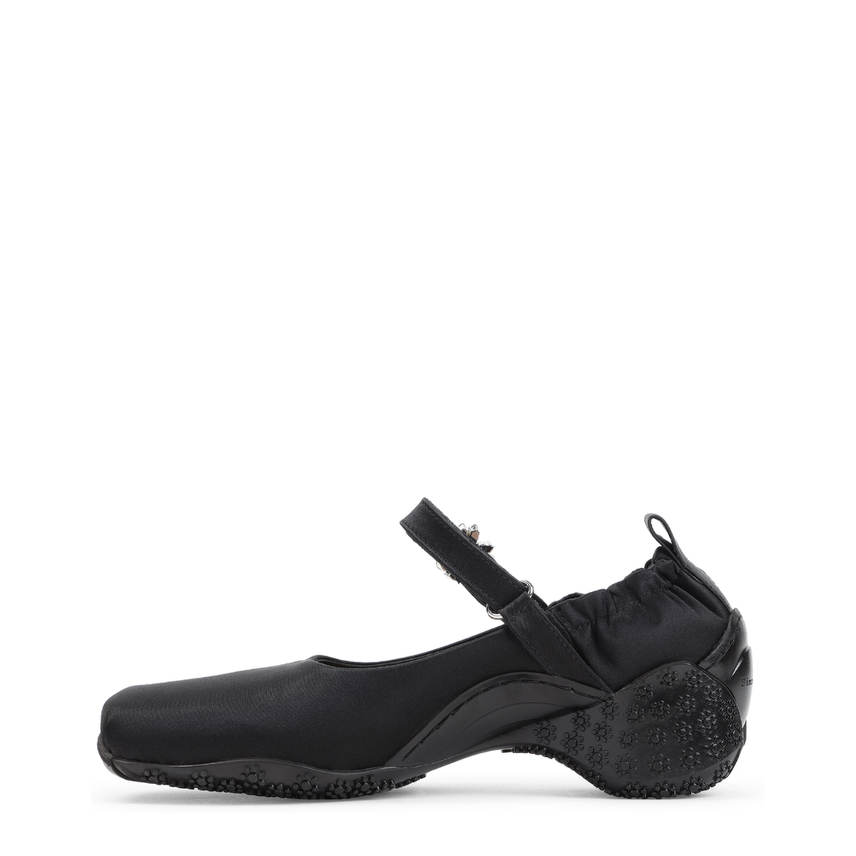 MAYFEYR - Simone Rocha - Satin Ballet Runner With Embellishment - BBT1B0755BLACK