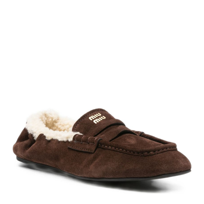 MAYFEYR - Miu Miu - Flat Shoes Brown - 5D341EZ0GF0003