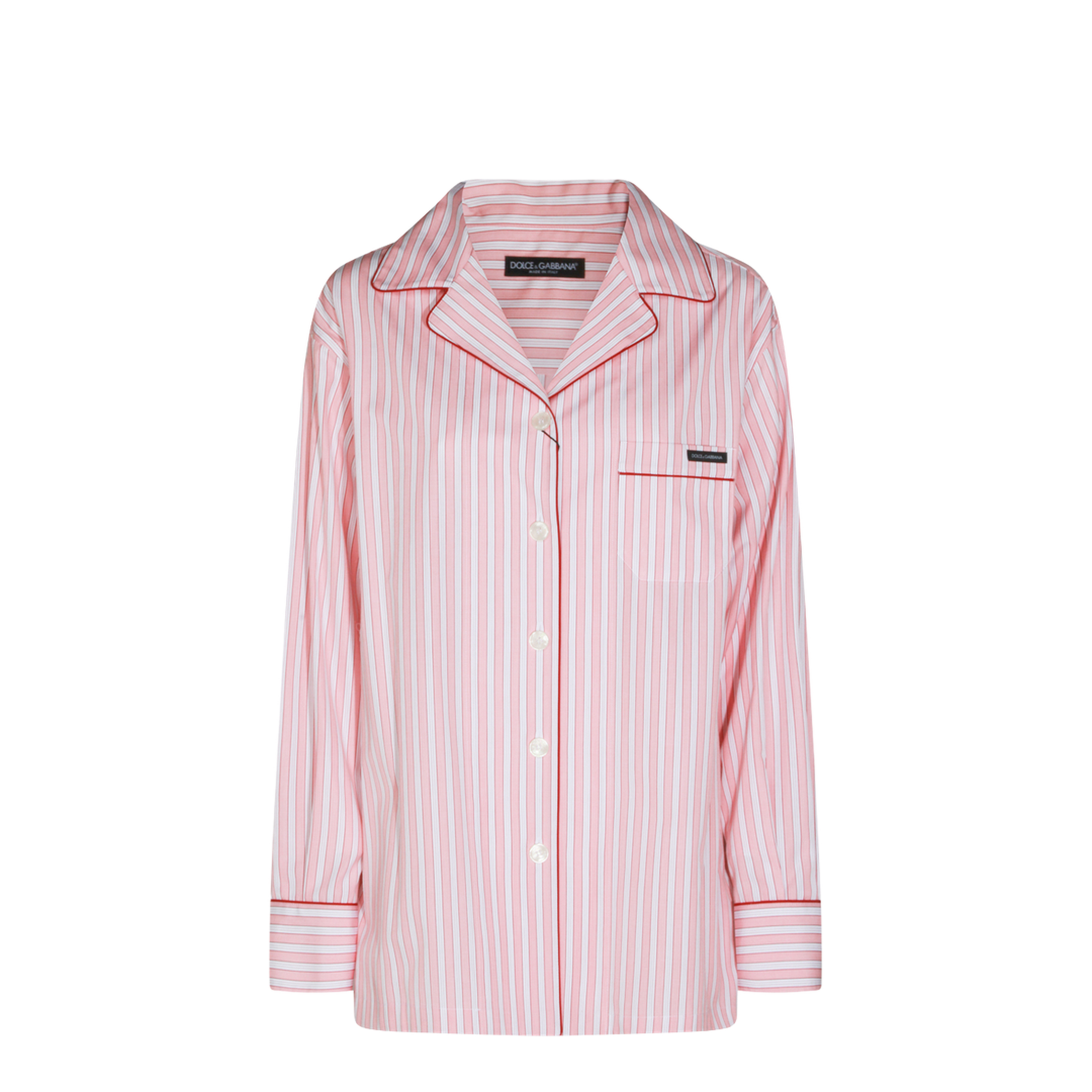 Striped Poplin Shirt In Multicolor