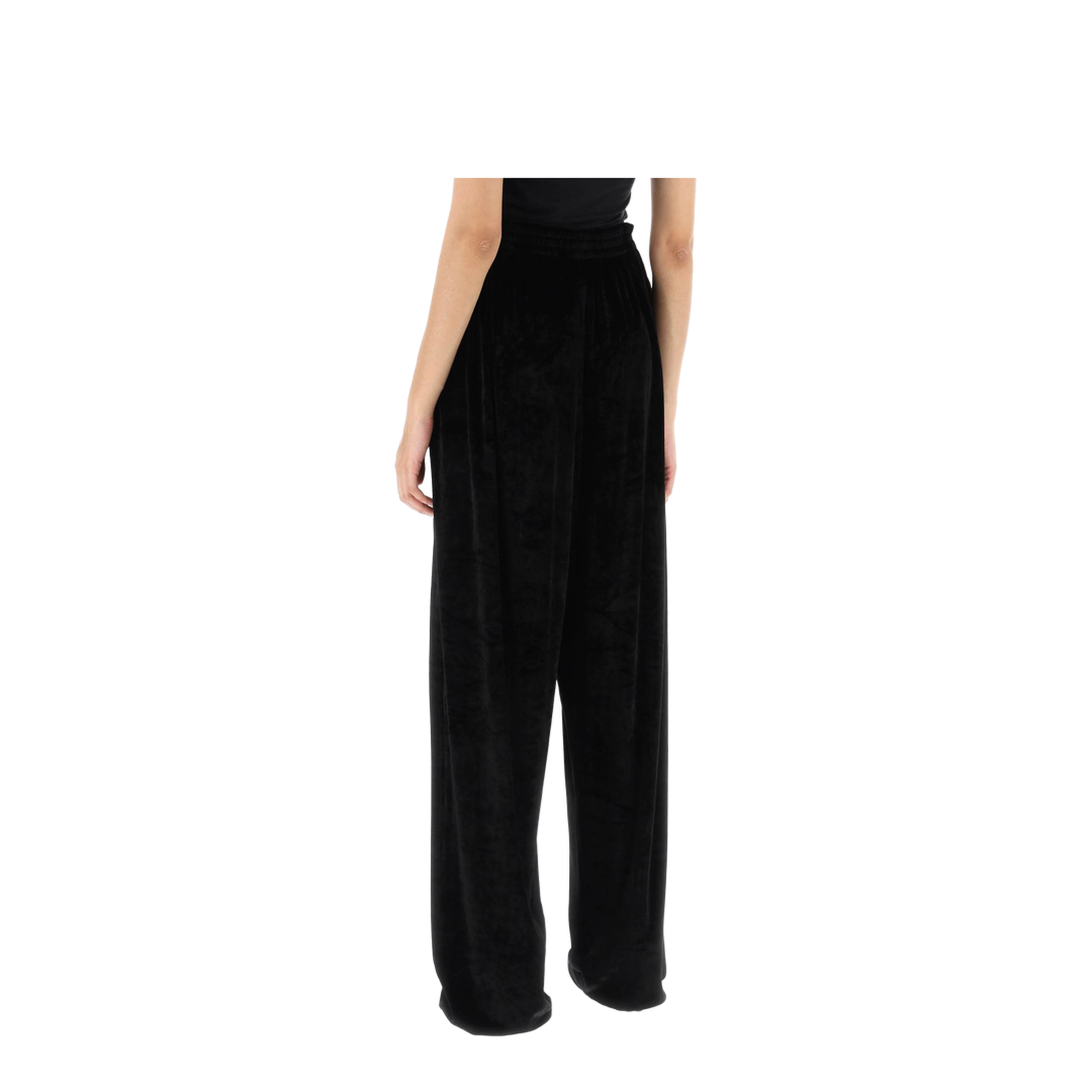 MAYFEYR - Balenciaga - Black Stretch Velvet Baggy Pant - 751017TOVO31000