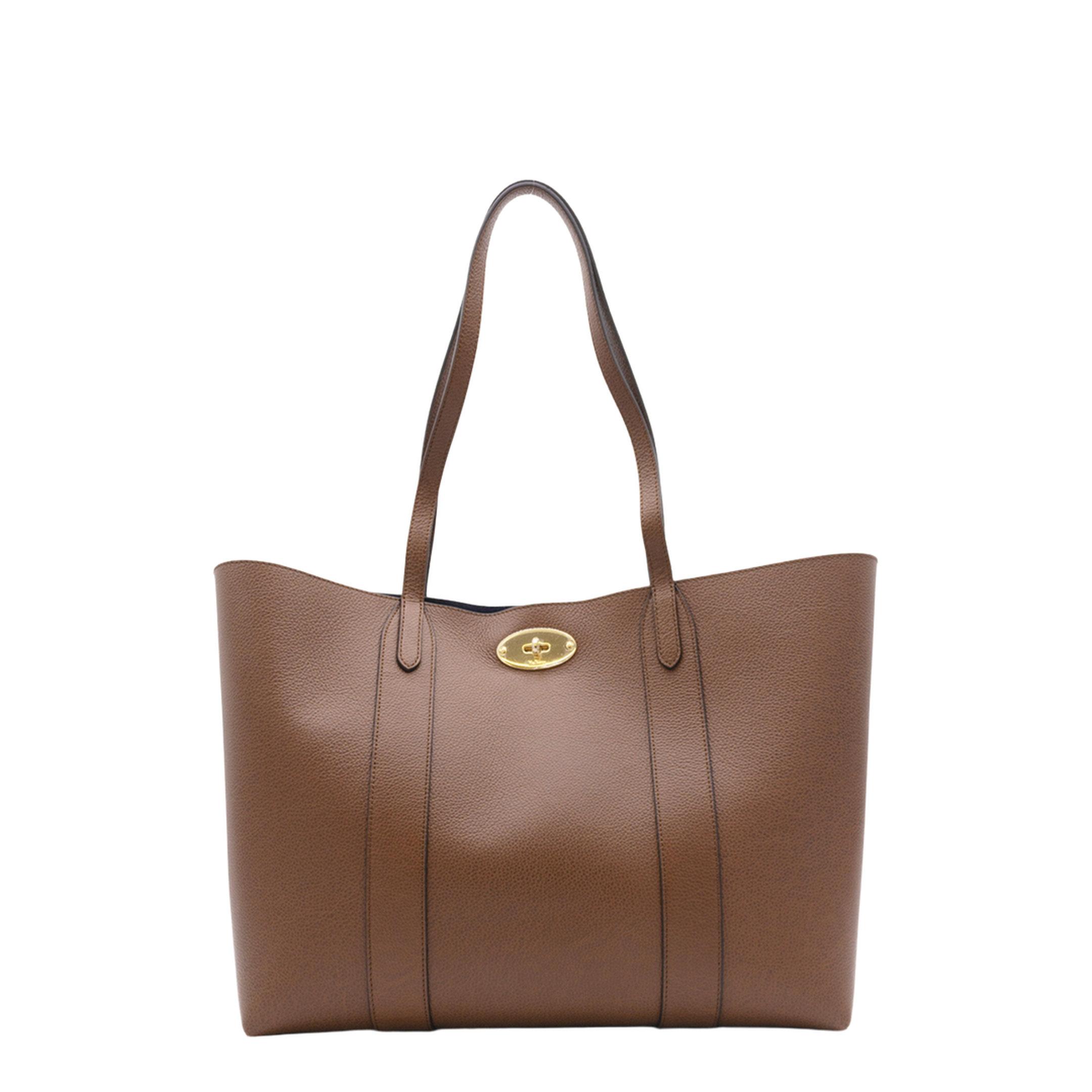Bayswater Small Small Classic Grain Leather Tote - Oak