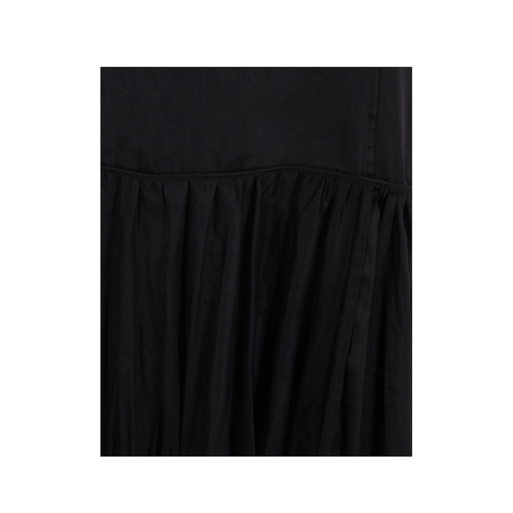 Pleated Skirt Dress Black