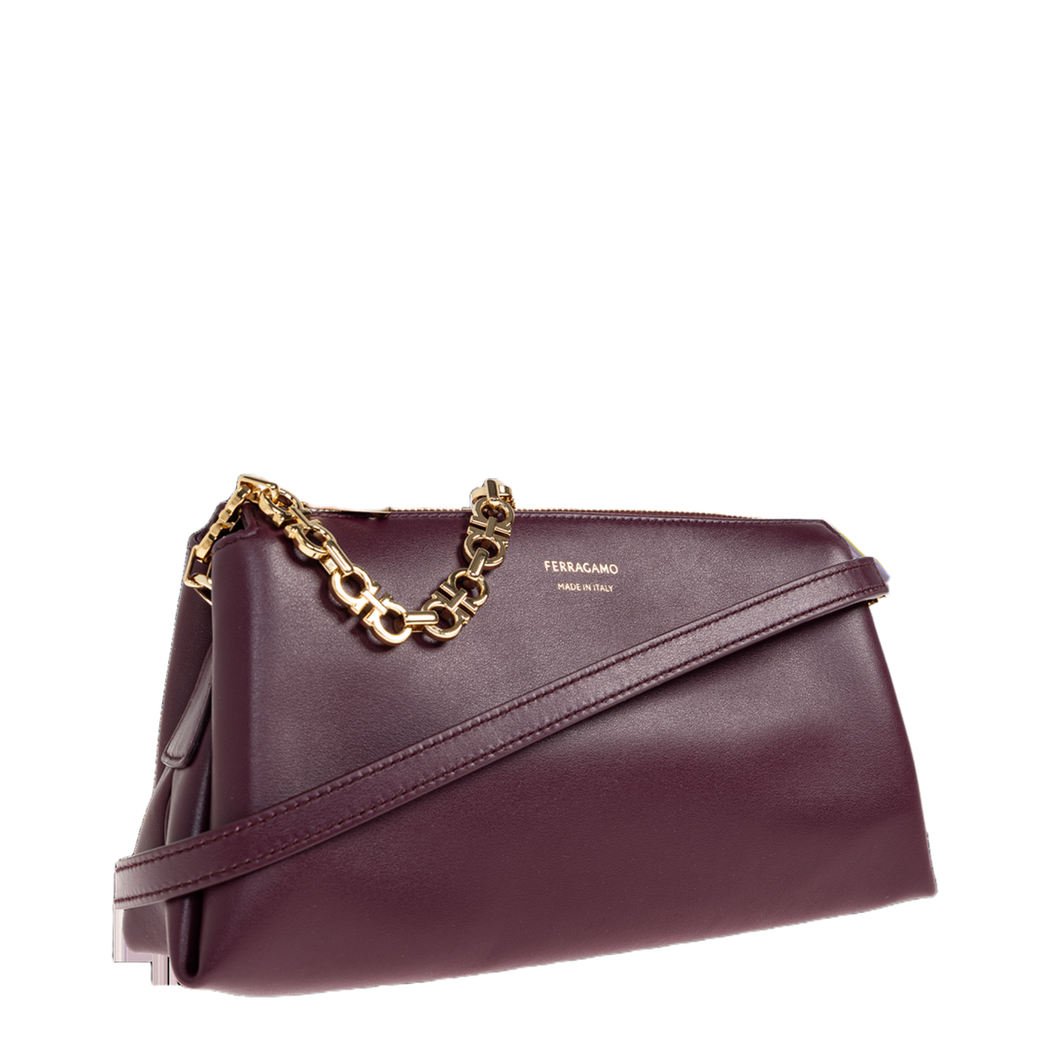 MAYFEYR - Ferragamo - Leather Shoulder Bag - 221076CROSSBODY790051PLUM