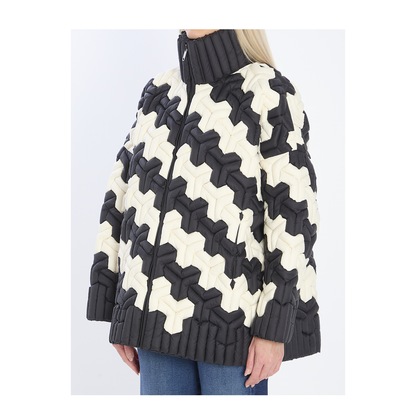 MAYFEYR - Raxxy - Black And White Puffer Jacket - CRDJ005N133