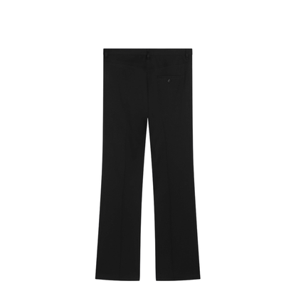 Black Straight Tailored Pants