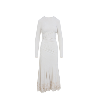 MAYFEYR - ALBERTA FERRETTI - Velvet Midi Dress - A043166450003