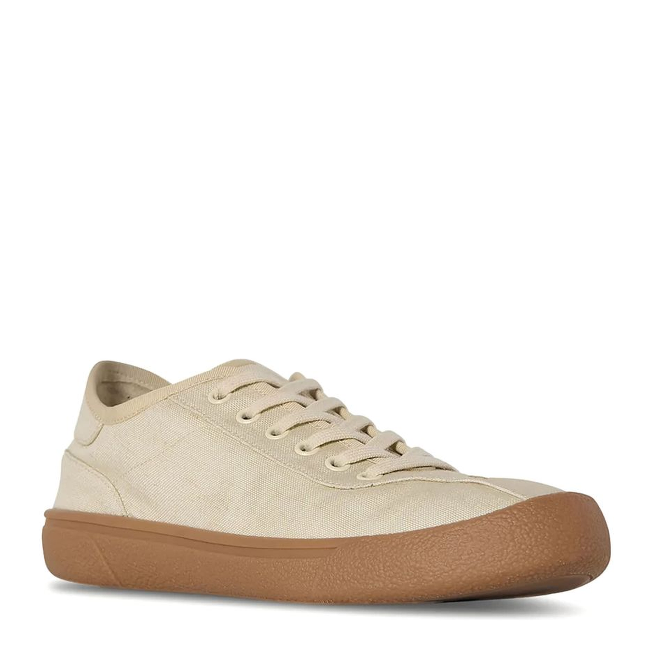 Canvas Sneakers in Viscose and Linen