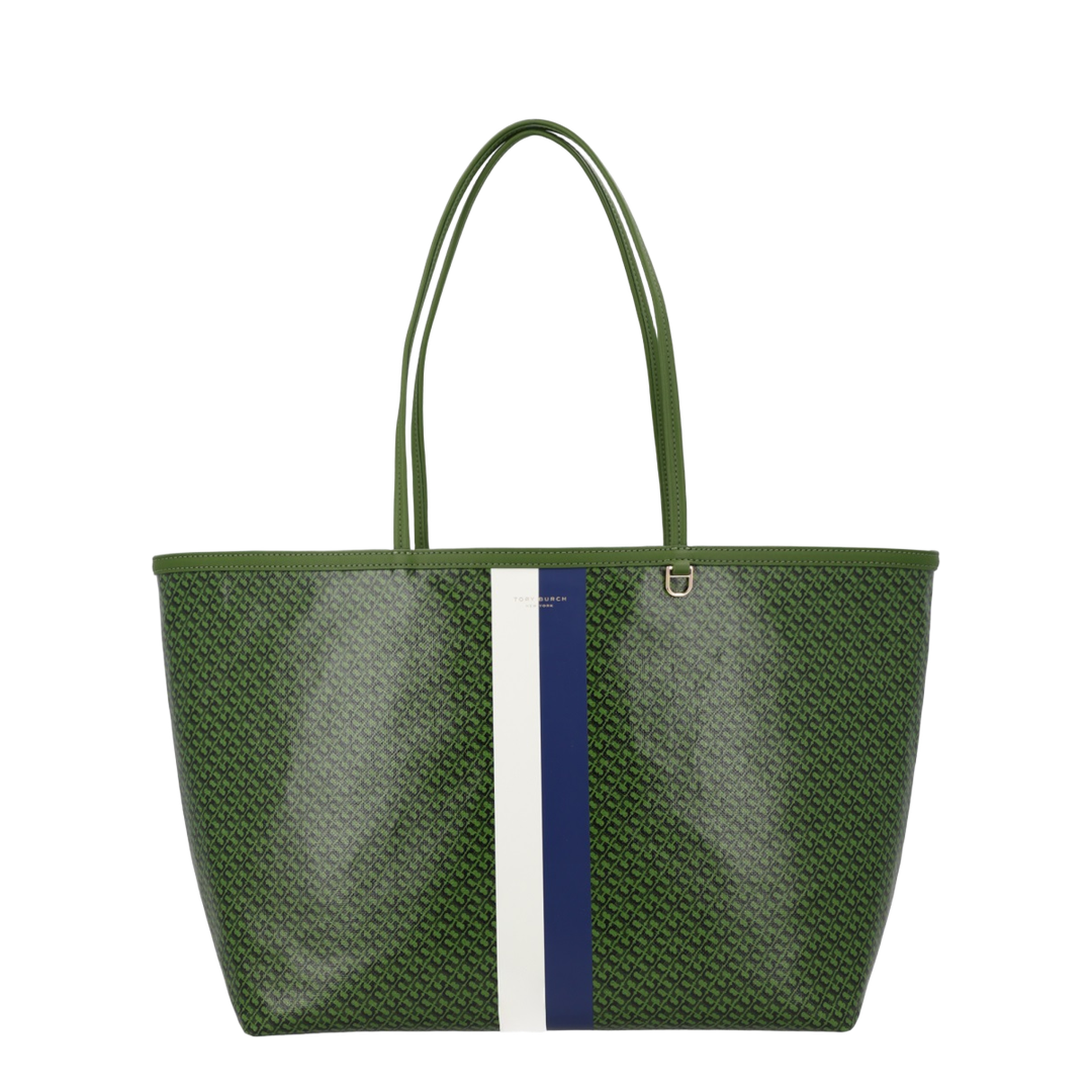 Racer Coated Canvas Tote - Green