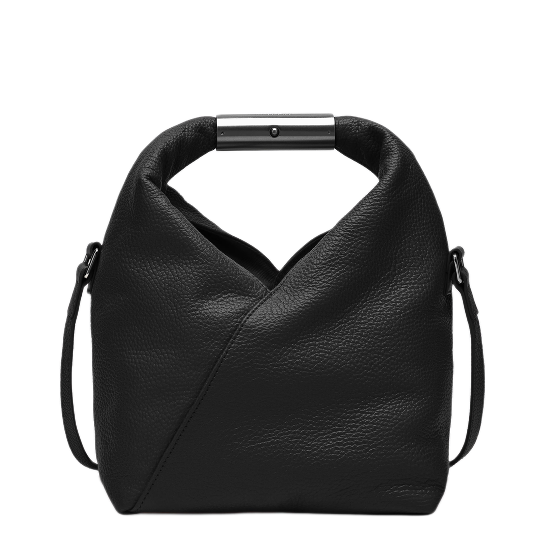 MAYFEYR - Mm6 Maison Margiela - Japanese Bag Jewel Handle Classic Calf Leather Black - SB6WD0042P9068T8013