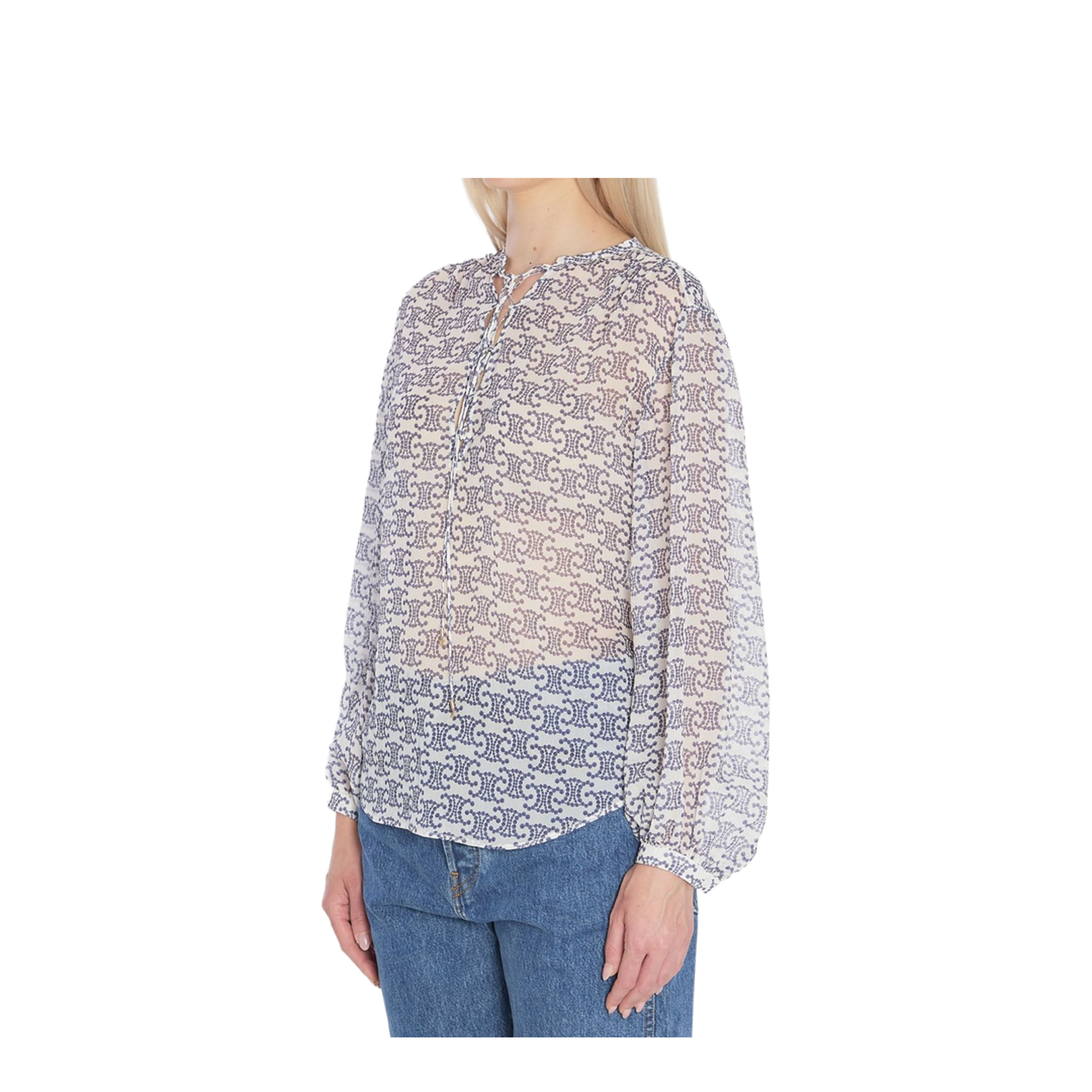 Romy Shirt Cream/Navy Blue