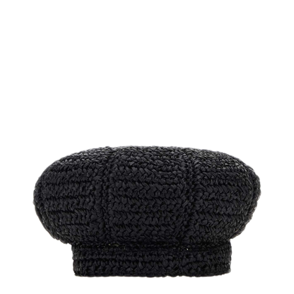 MAYFEYR - Prada - Black Rafia Baker Boy Hat - 1HC2662FMCF0002
