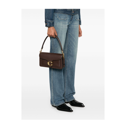 Tabby Shoulder Bag 26 In Polished Pebble Leather