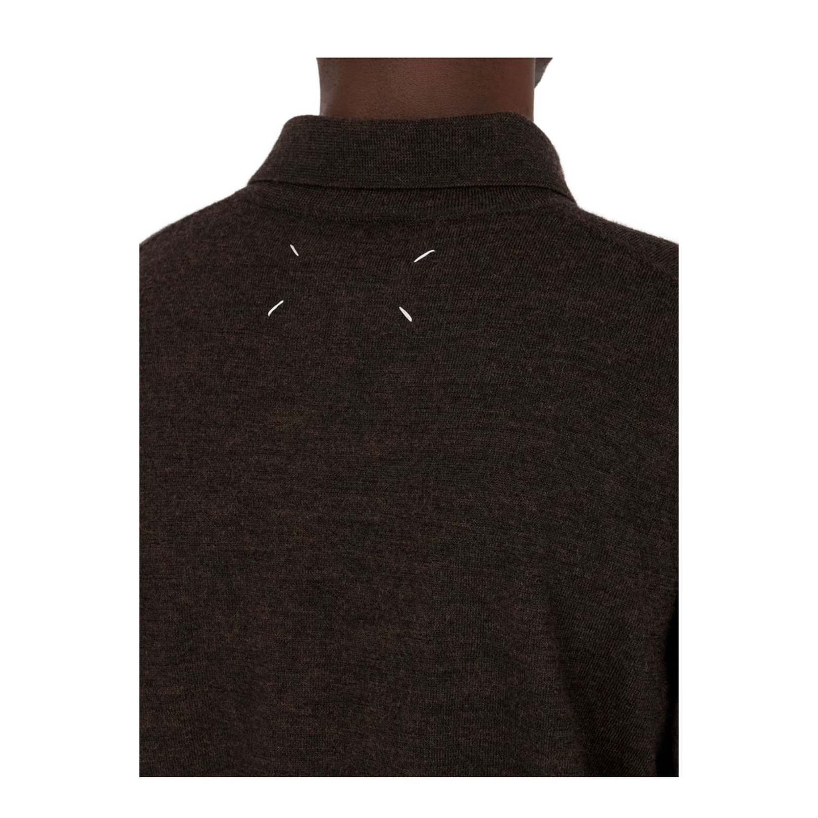 Wool Polo Shirt - Brown