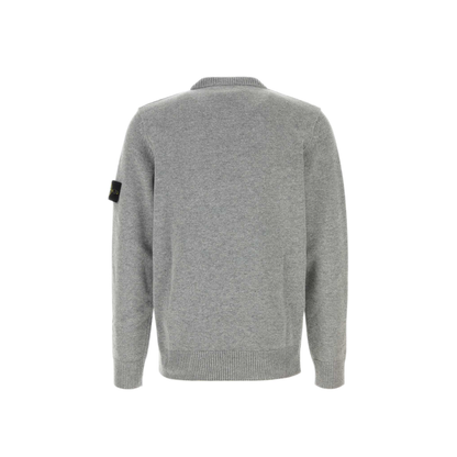 MAYFEYR - Stone Island - Crew Neck Grey Melange Sweater - L2S155100072S00A3V0M60