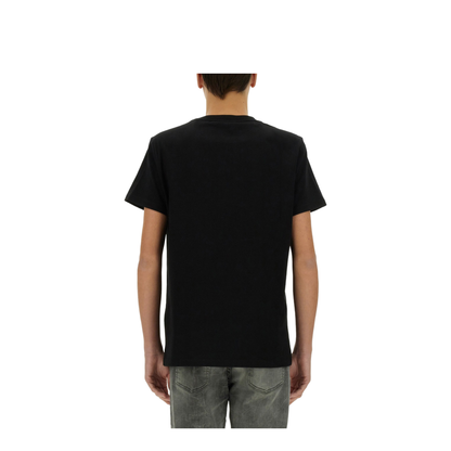 T-shirt with Couture Label Black