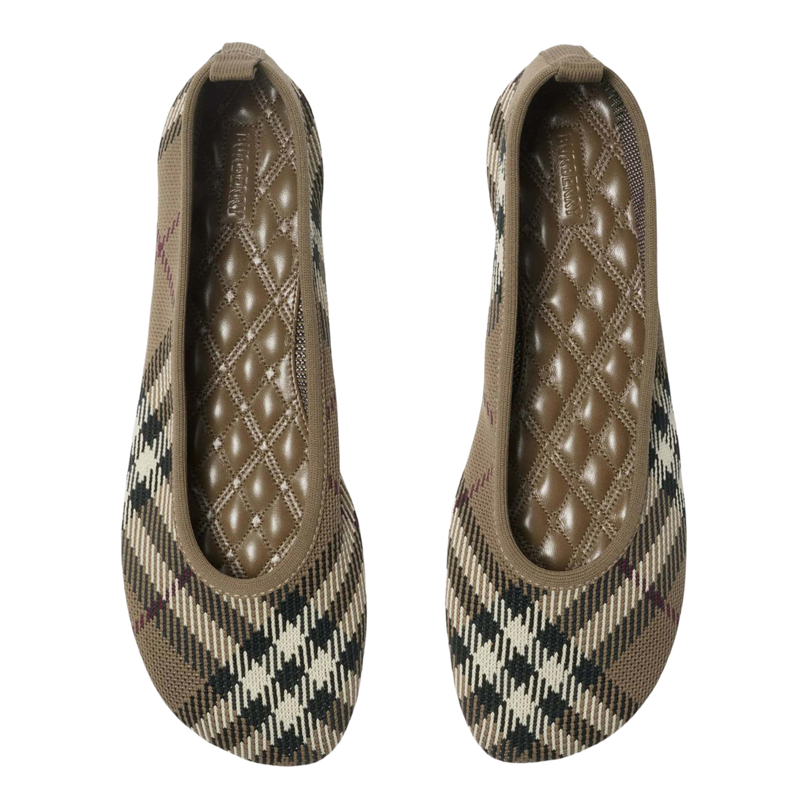 Check Ballet Flats