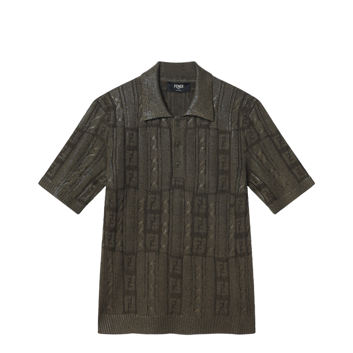 MAYFEYR - Fendi - Dark Green Wool Polo - FZC162ASGOF0GZ4