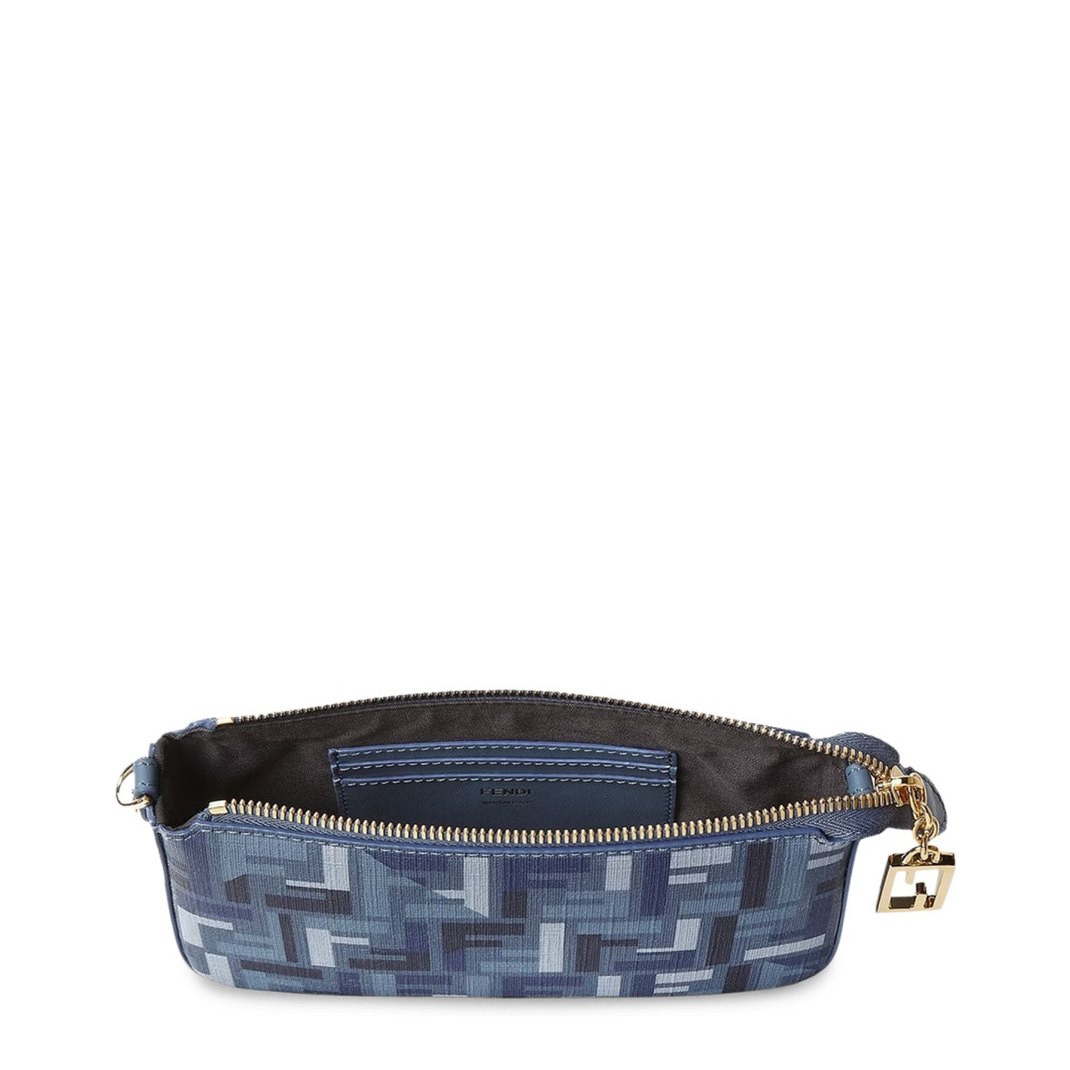 Baguette Canvas Clutch - Navy Blue