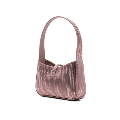 Le 5 à 7 Mini Satin and crystals Shoulder Bags - Pastel pink