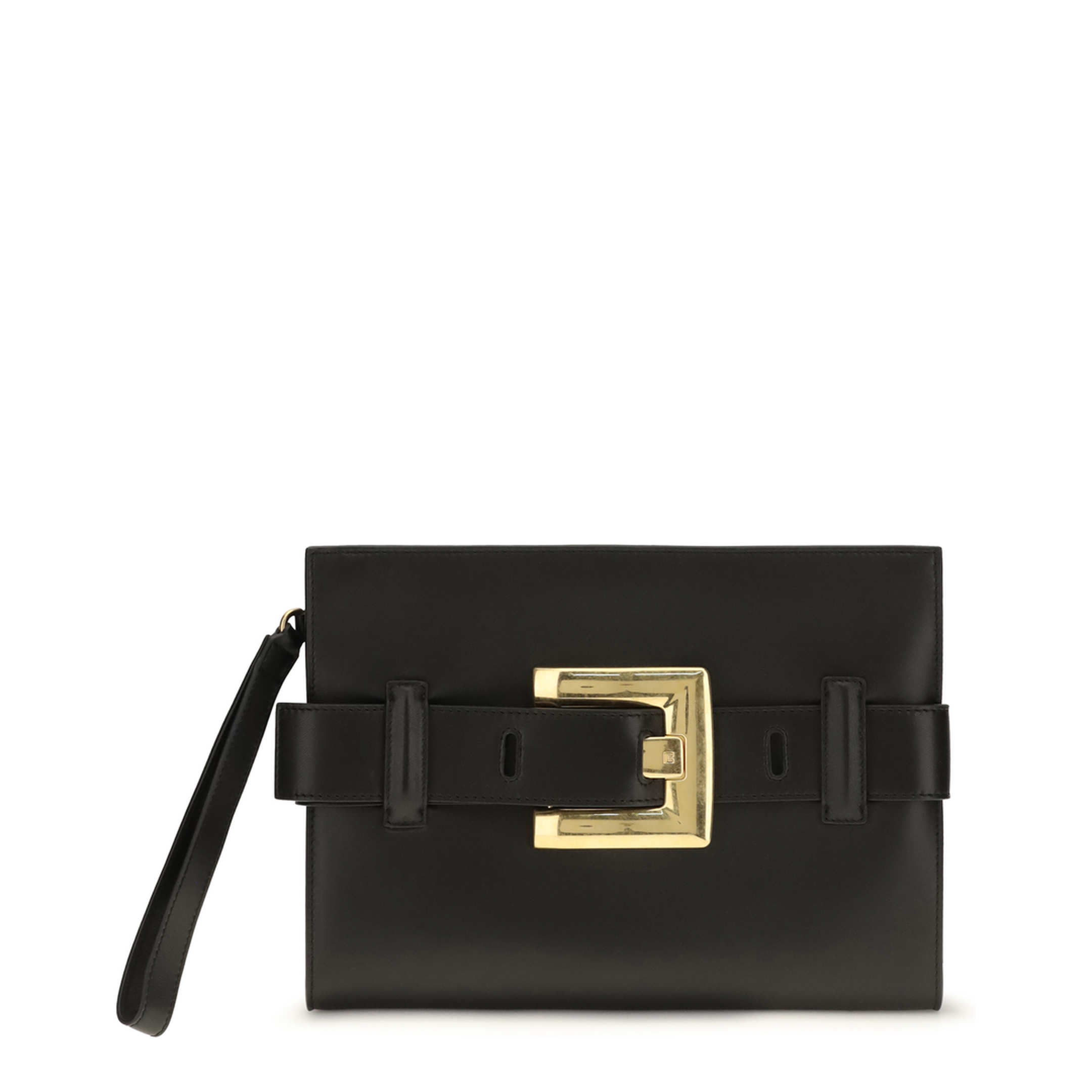 MAYFEYR - Balmain - Anthem Leather Clutch - HN1LC291LNSA