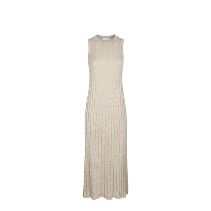 Ribbed-Knit Maxi Dress - Ivory