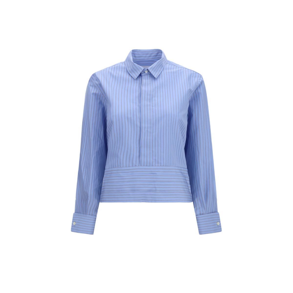MAYFEYR - Sacai - Cotton Poplin Shirt With Belt - 2608667458