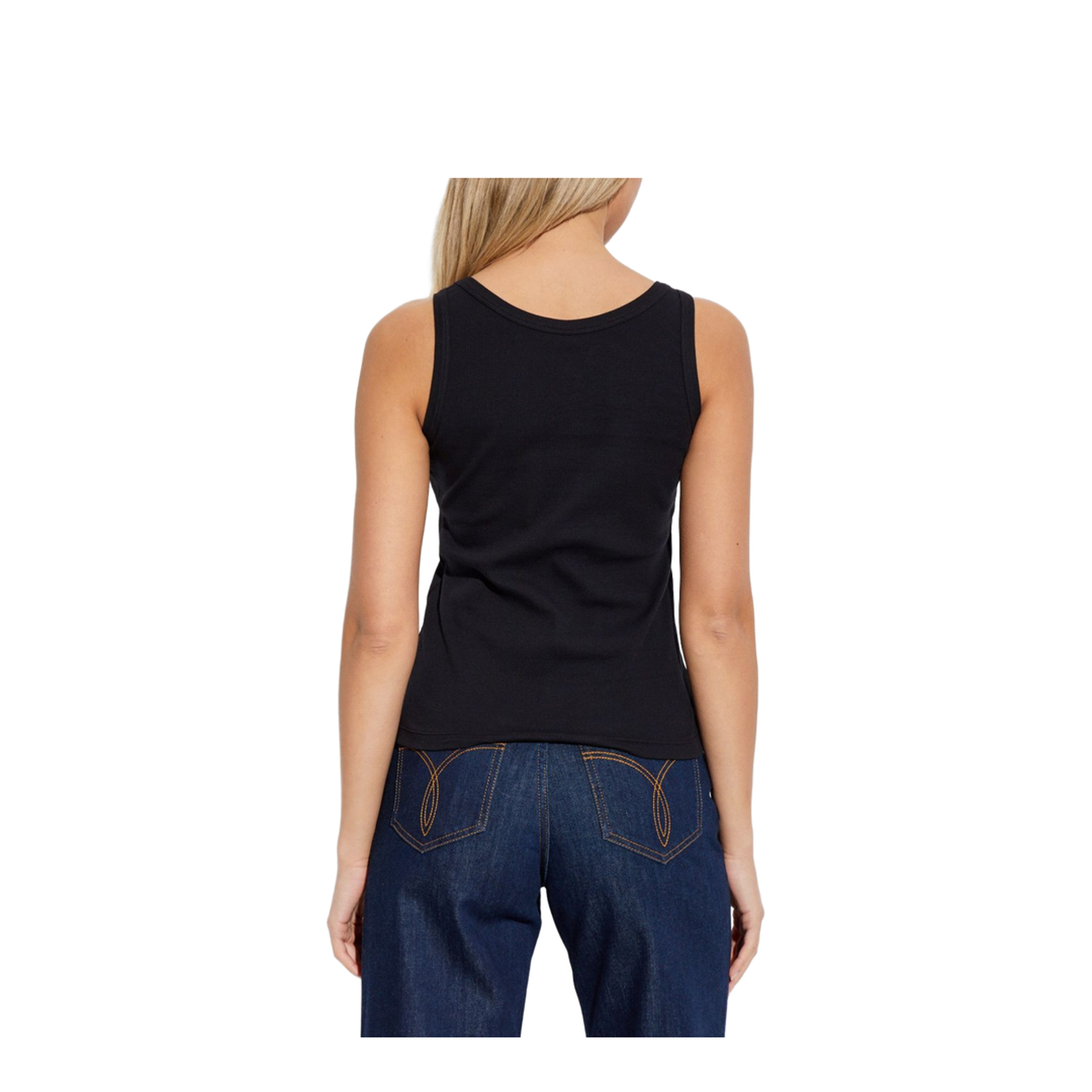 90s Vintage Logo Tank Top Black