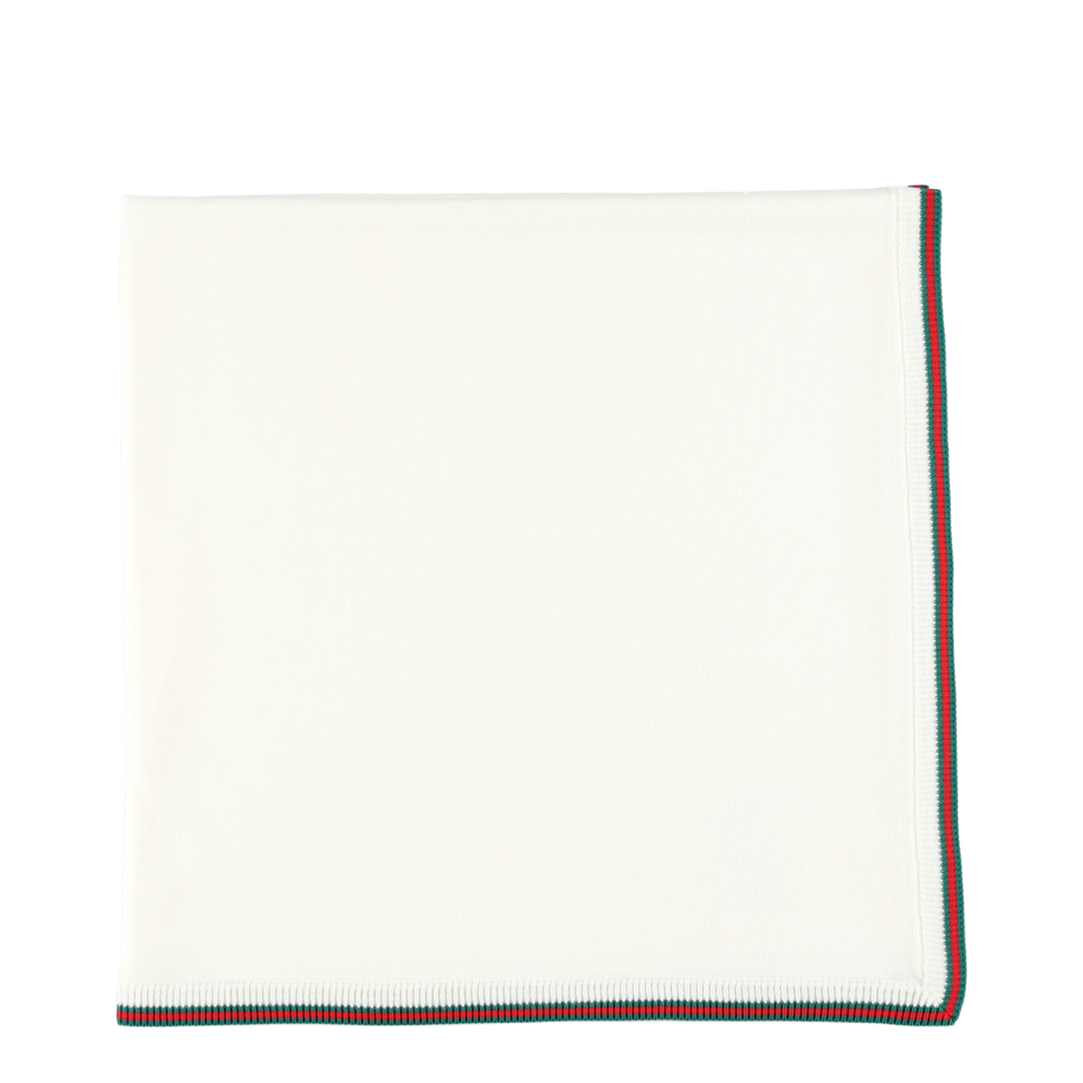 White Wool Blanket With Web Tape