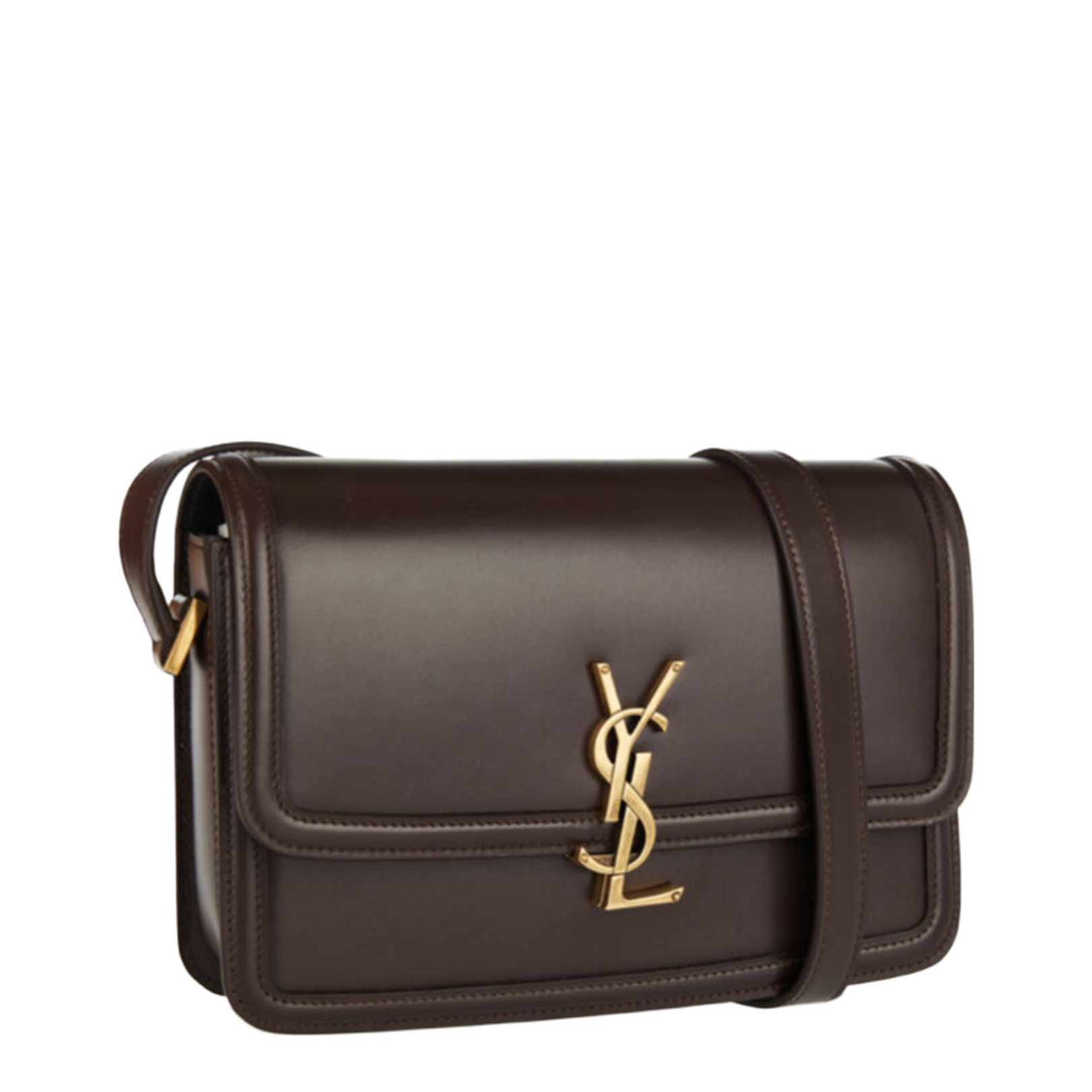 Solferino Medium Leather Shoulder Bags - Brown