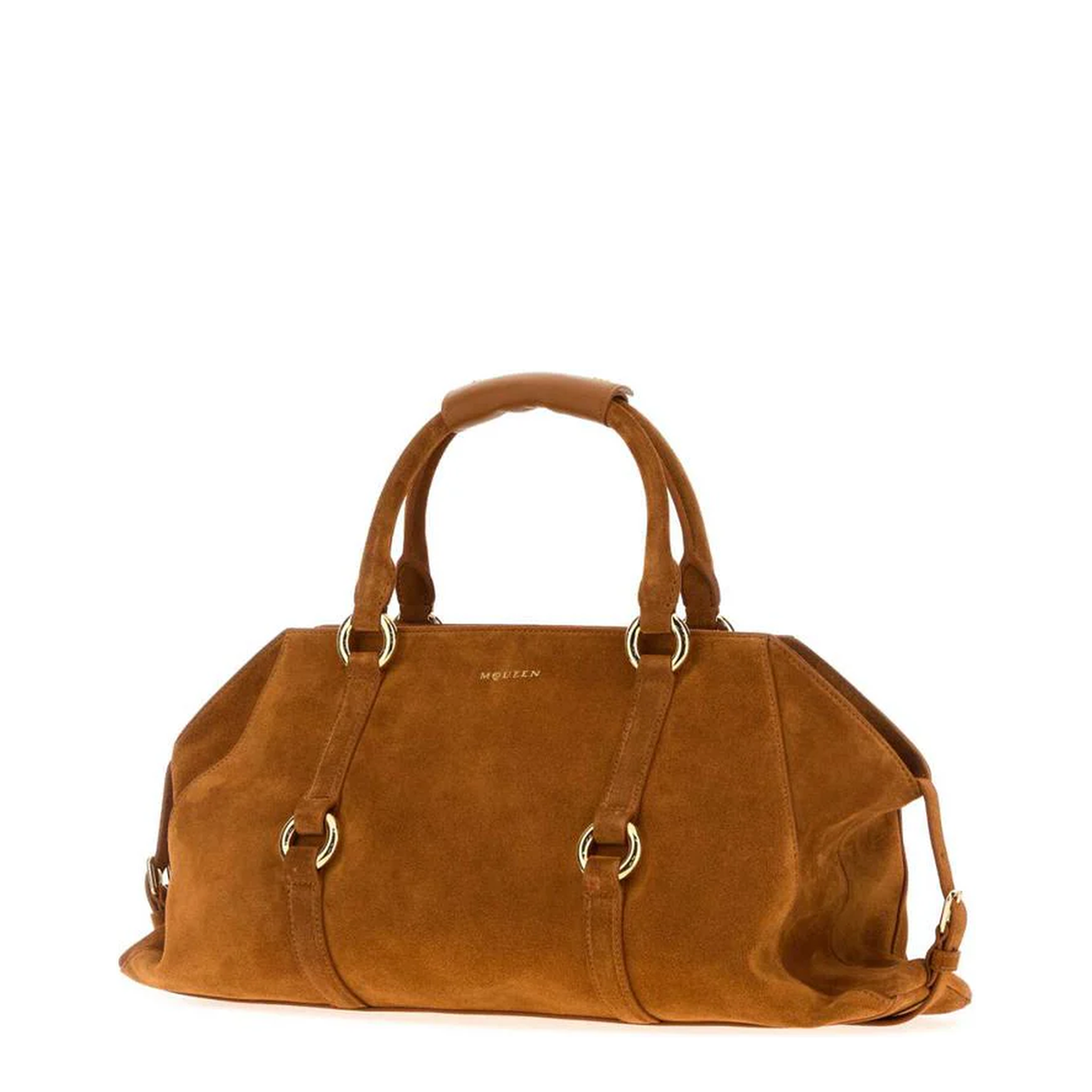 Farringdon Handbag Suede Medium Caramel