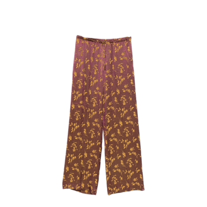 MAYFEYR - Dries Van Noten - Purple Floral Print Wide Leg Trousers - 0109224261401