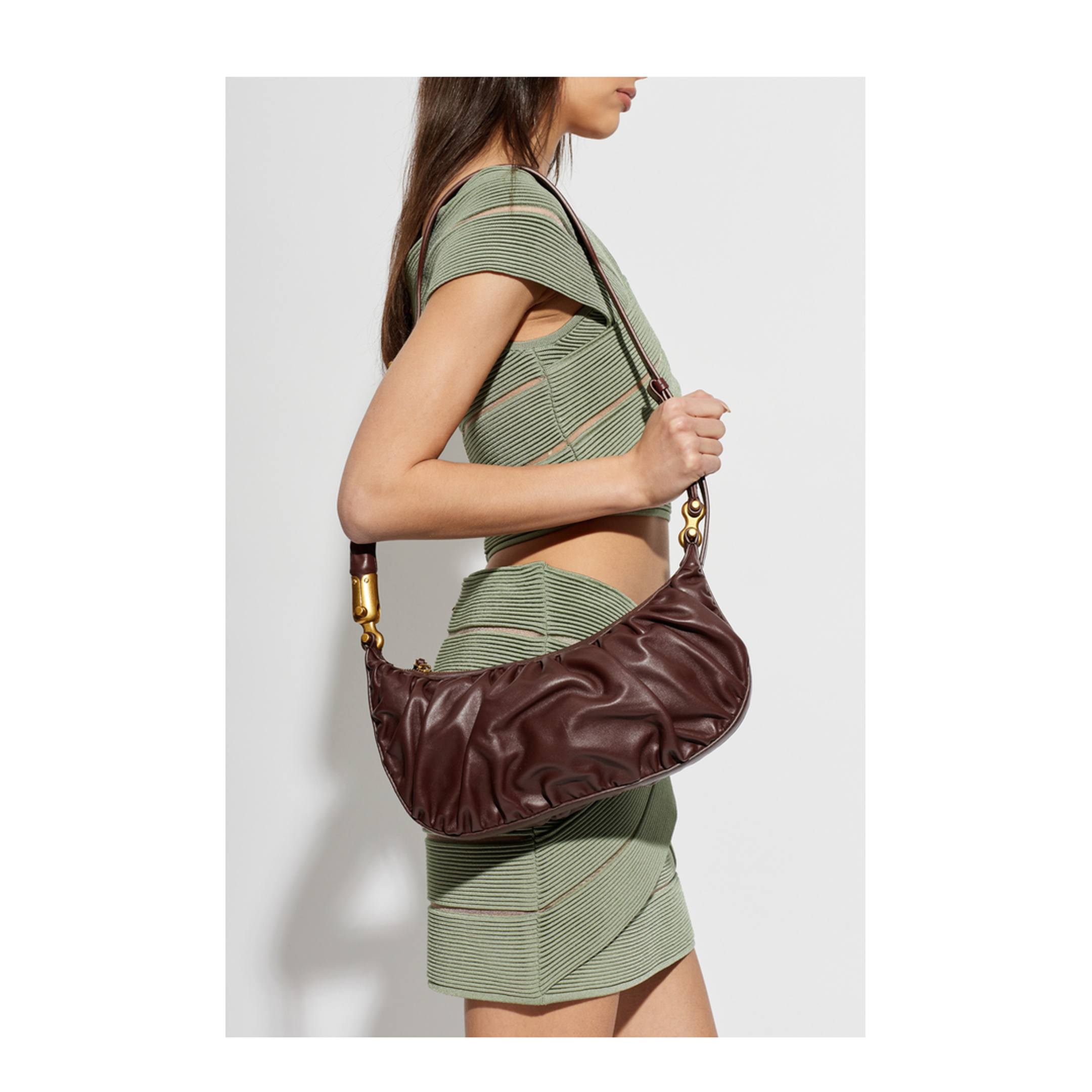 MAYFEYR - Balmain - Shoulder Bag Hobo Medium - GN0BT048LSXP8GM