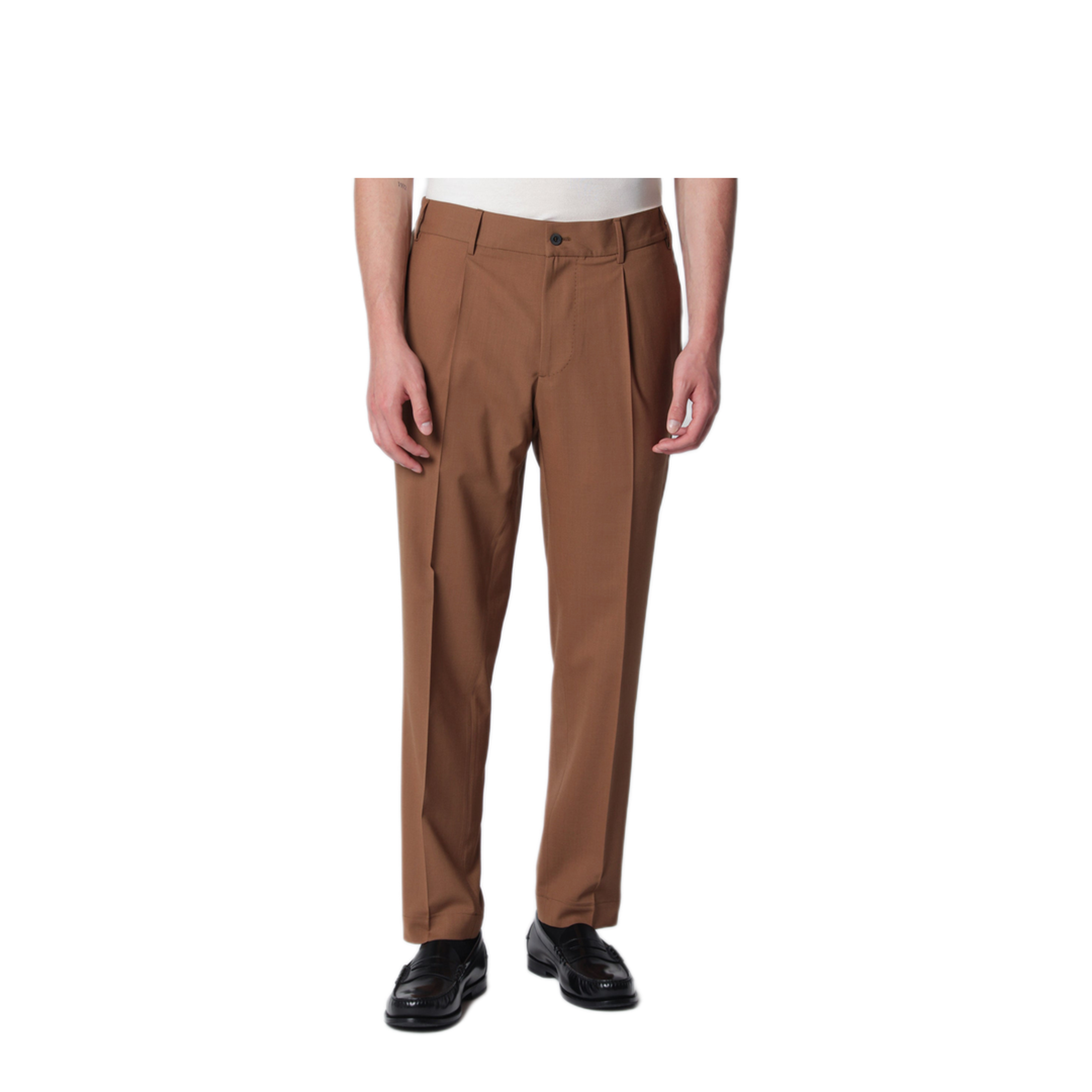 MAYFEYR - Santaniello - Siena Earth Colored Trousers In Wool Blend - E2989WO52