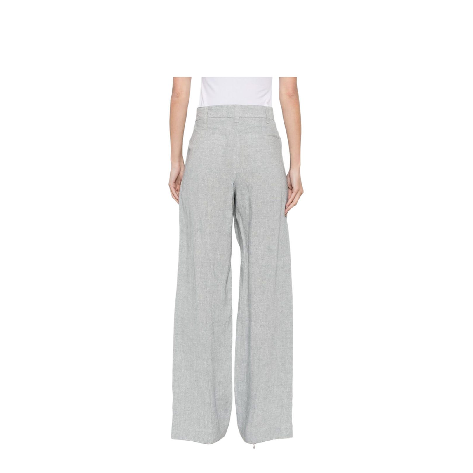 Linen Wide-Leg Trousers