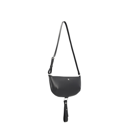 Holy Eclipse Medium Calf Leather Shoulder Bag - Black