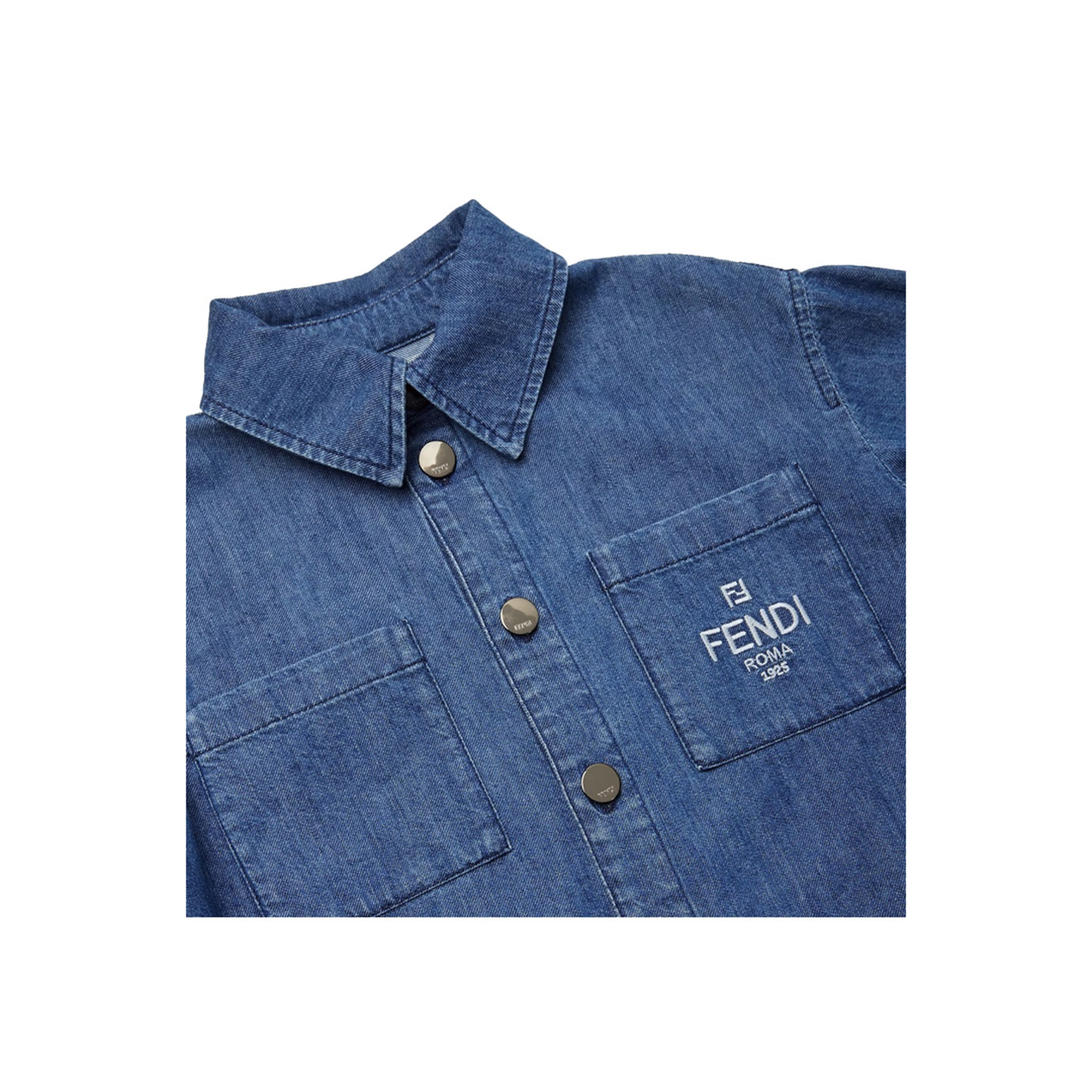 Denim Shirt With Logo