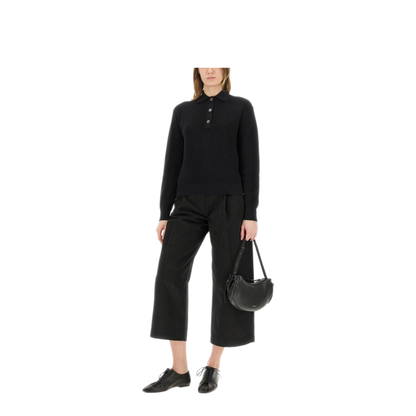 MAYFEYR - Studio Nicholson - Chesapeake Knit Polo Shirt - CHESAPEAKESNW1534BLACK