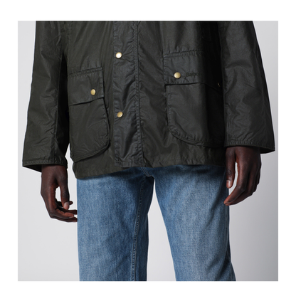 MAYFEYR - Barbour - Olive Green Lightweight Waxed Ashby Jacket - MWX1377MWXOL51