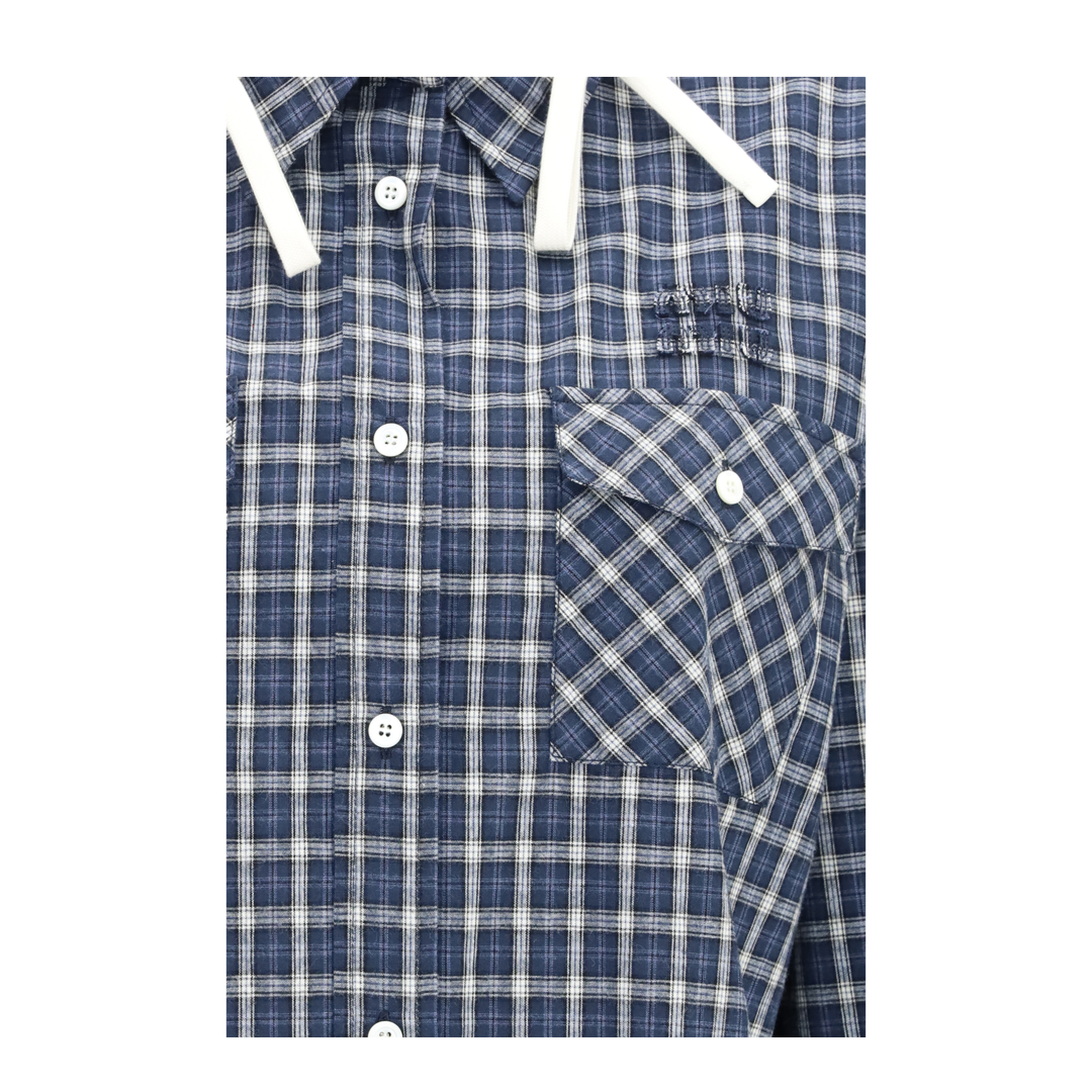 MAYFEYR - Miu Miu - Checked Hooded Shirt - MK2051SOOO6210