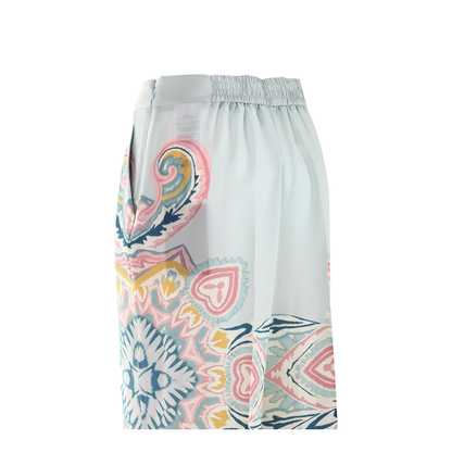 Printed Silk Trousers