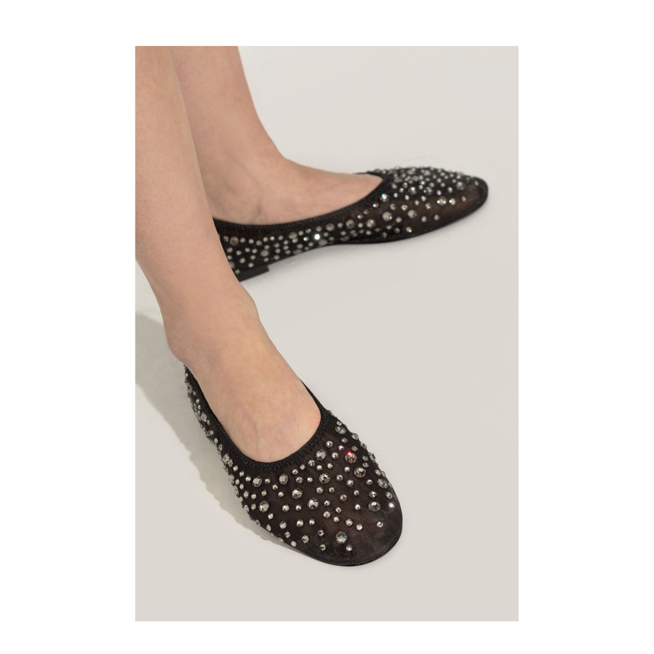 Crystal Ballet Flats