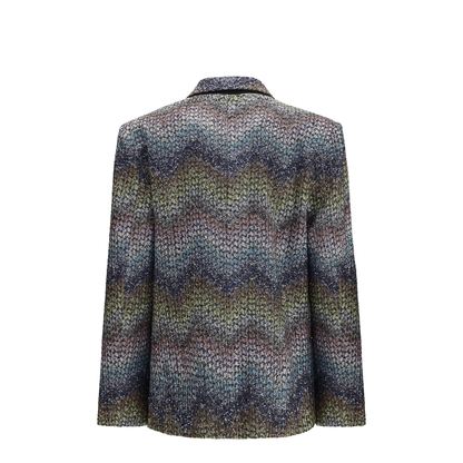MAYFEYR - Missoni - Single-Breasted Lamé Viscose Blazer - DS26SF06BC0065