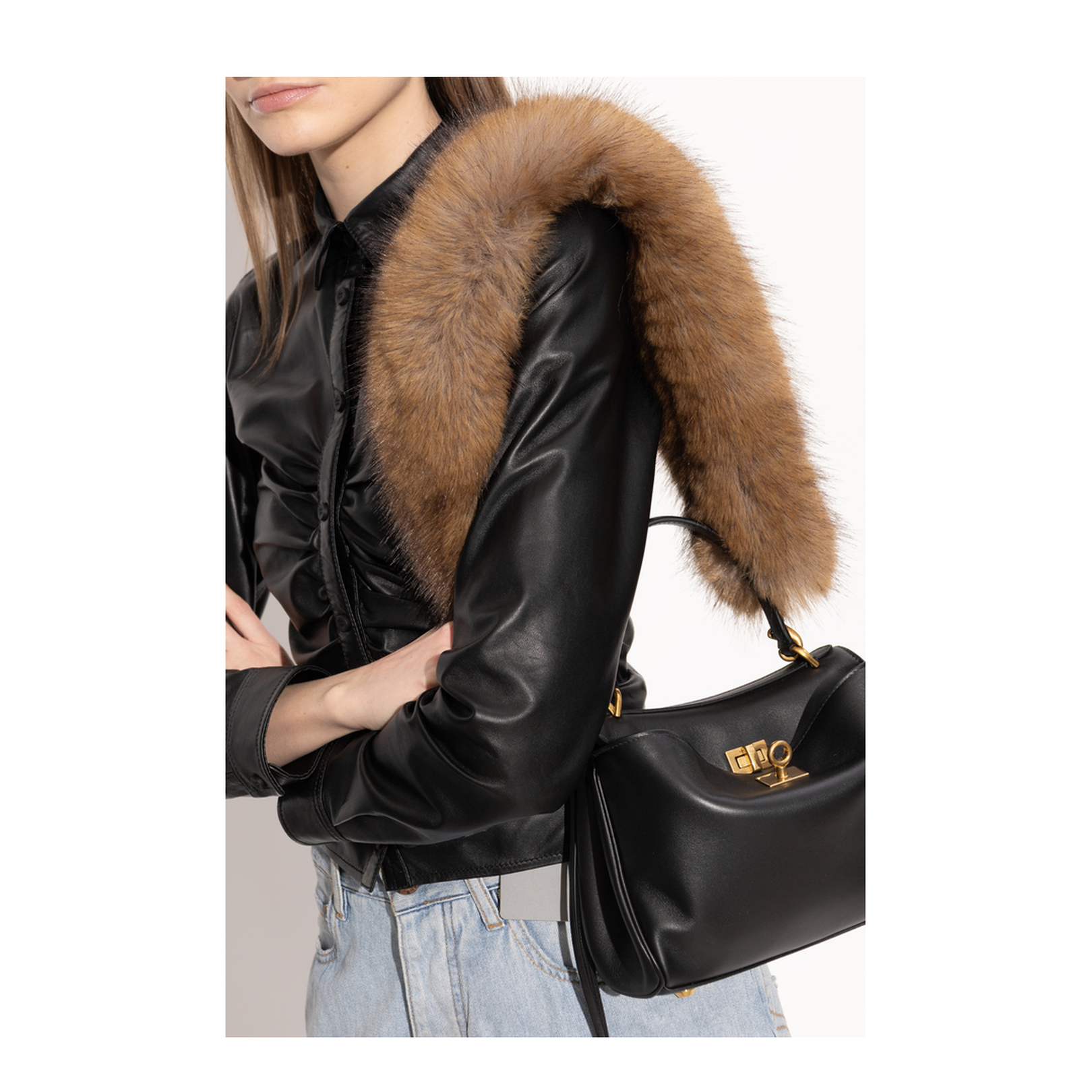 Animal-free Fur Strap in Cream