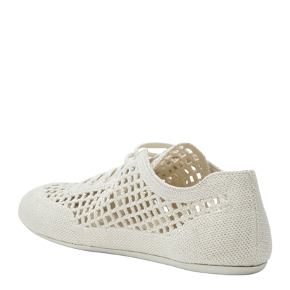 MAYFEYR - Prada - Collapse Sneakers In Ivory Crochet Knit - 1E360O0052F46F0304